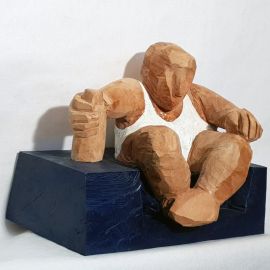 Giovanni, 2017, Skulptur, Ahorn, ca. 36 cm